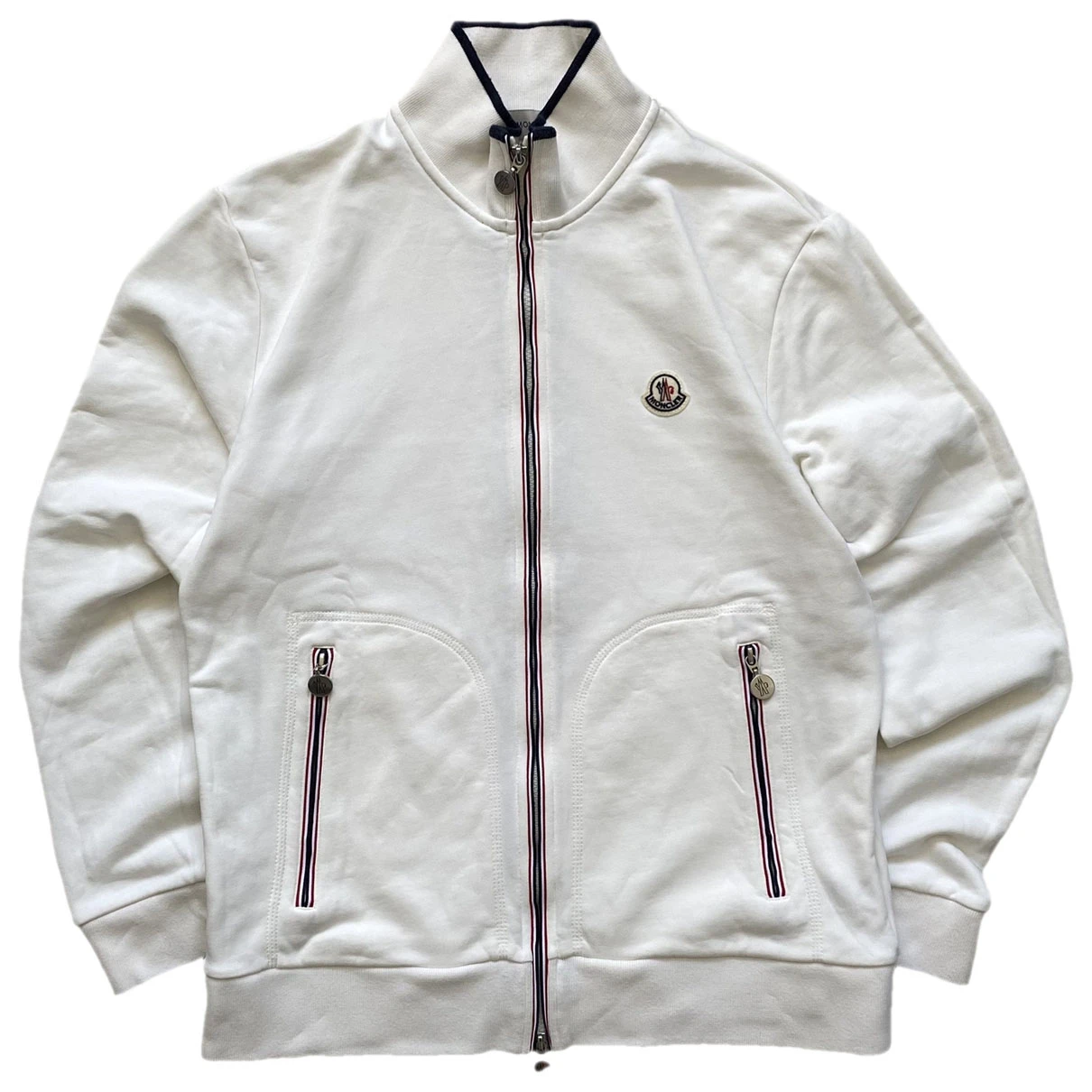 Pre-owned Moncler Sweatshirt In White