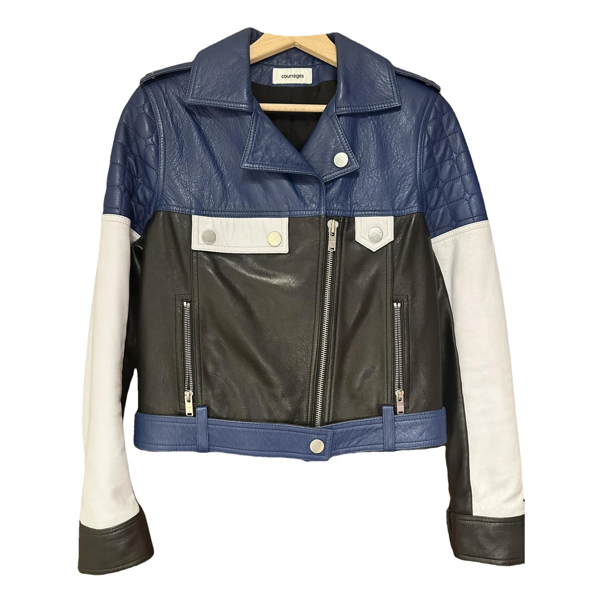 Pre-owned Courrã¨ges Leather Jacket In Other