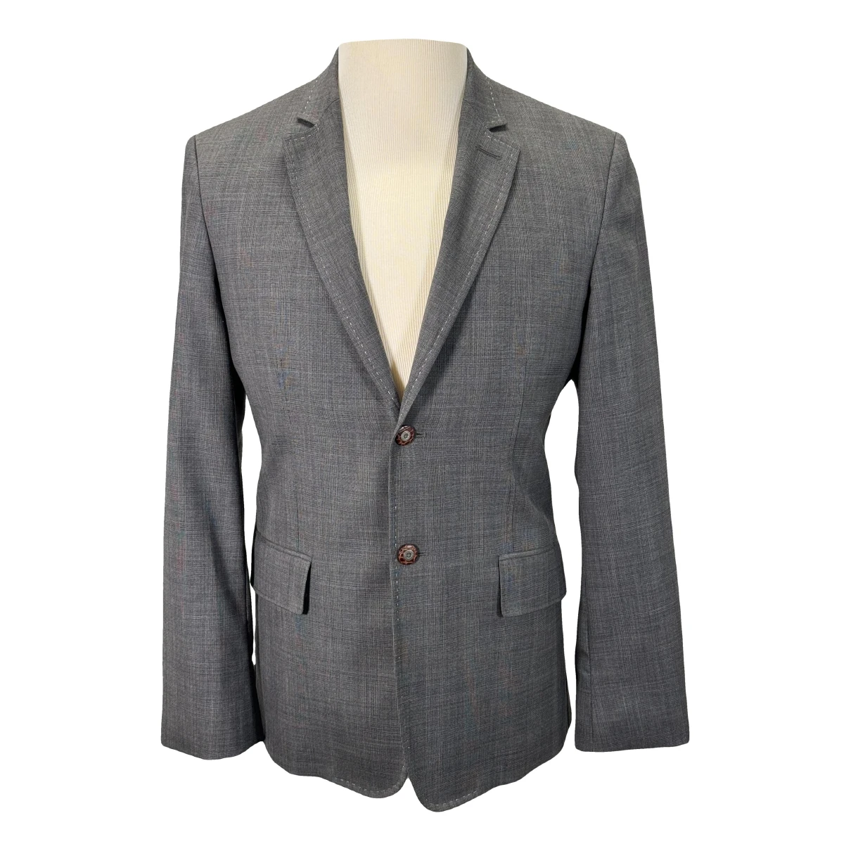 Pre-owned Costume National Wool Jacket In Grey