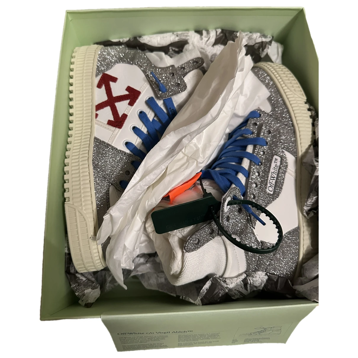 Pre-owned Off-white Off-court Leather Trainers In White