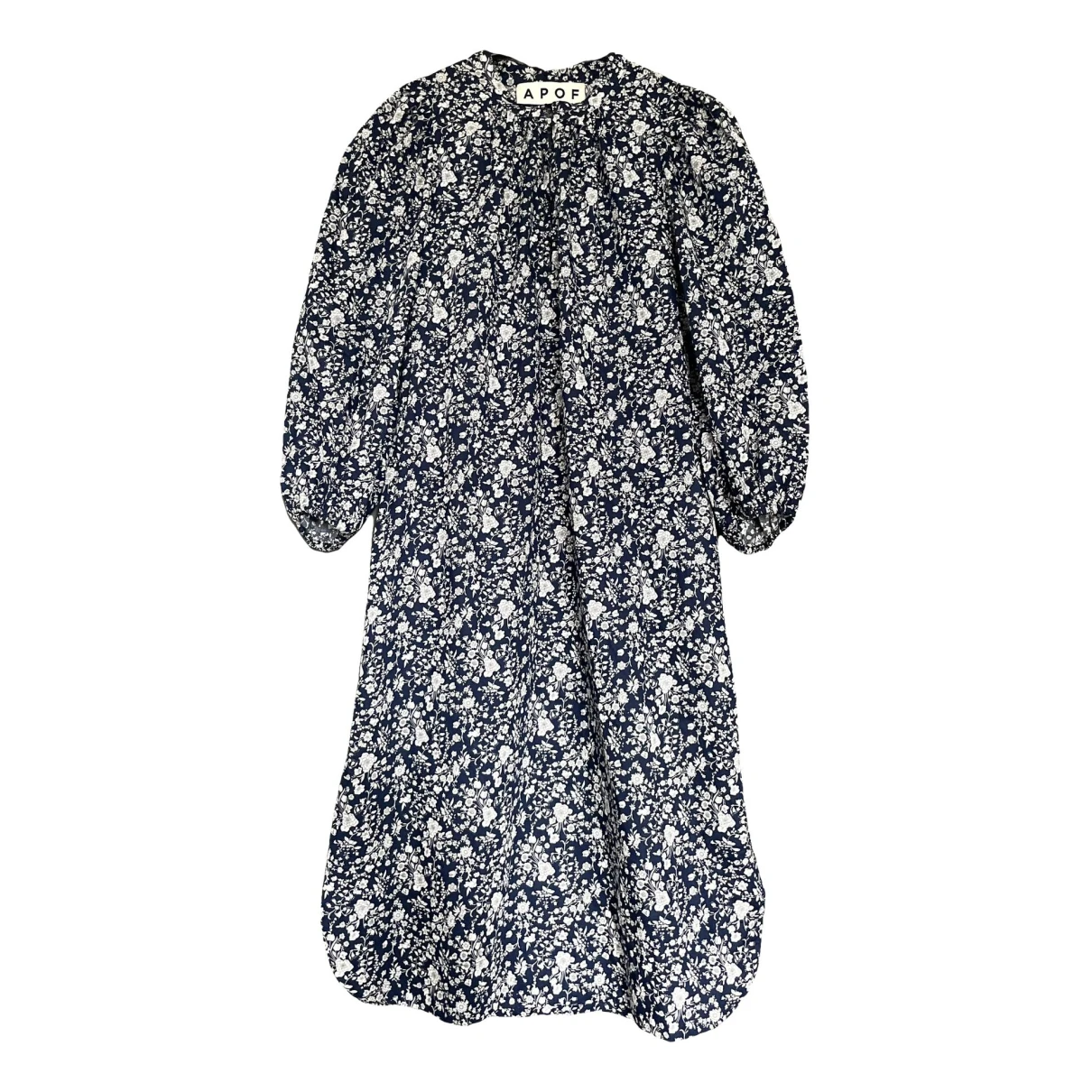 Pre-owned Apof Mid-length Dress In Navy