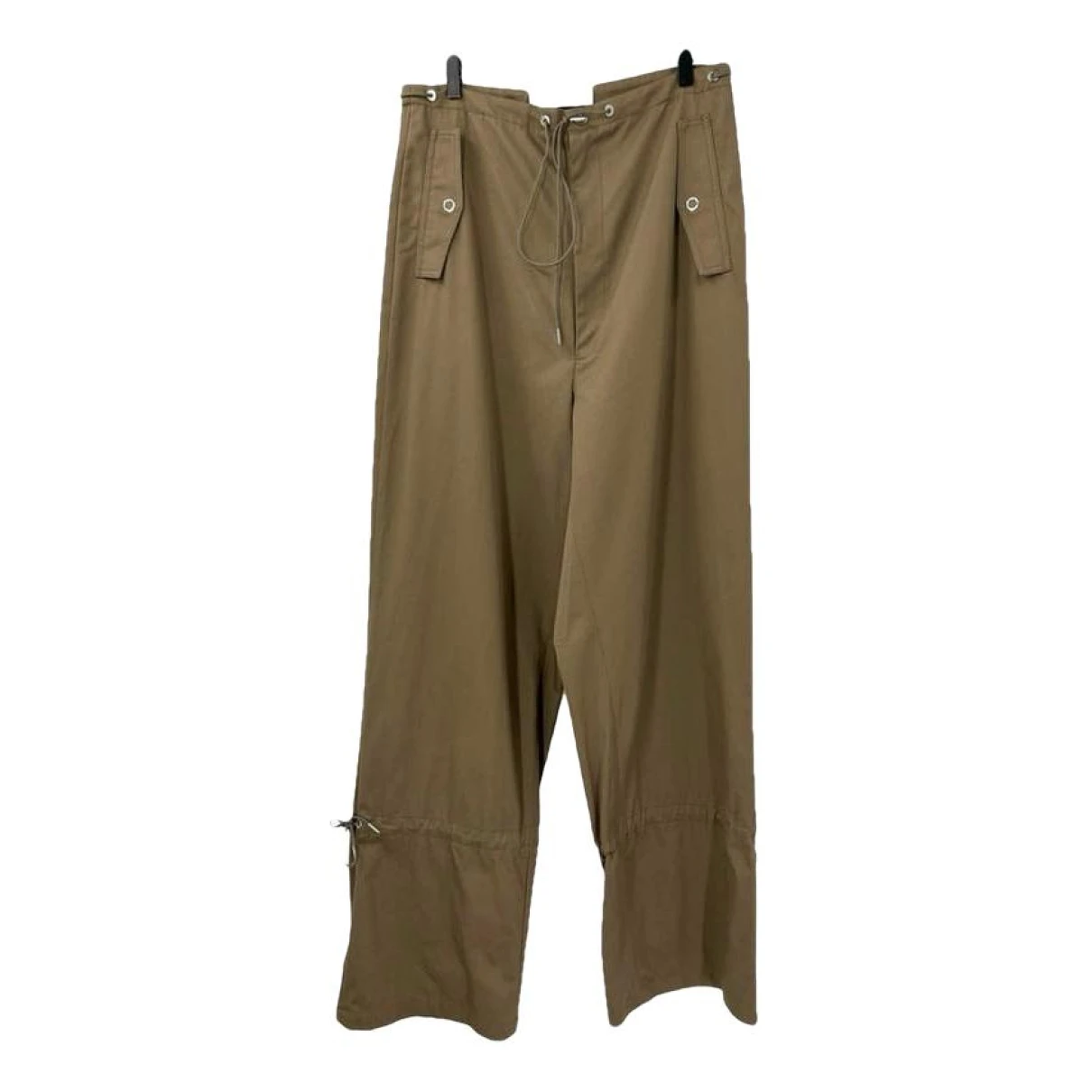 Pre-owned Dion Lee Straight Pants In Camel