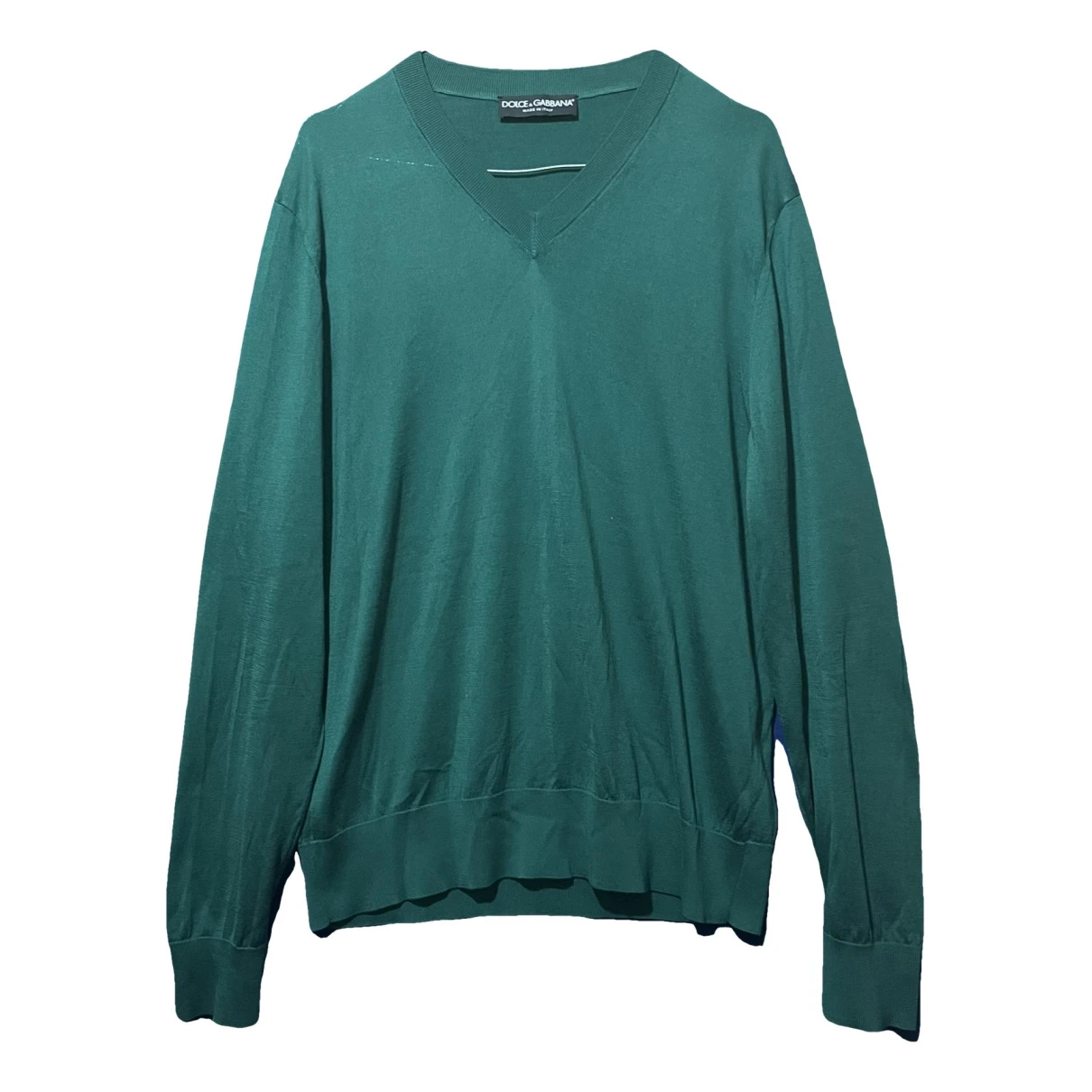 Pre-owned Dolce & Gabbana Silk Sweatshirt In Green