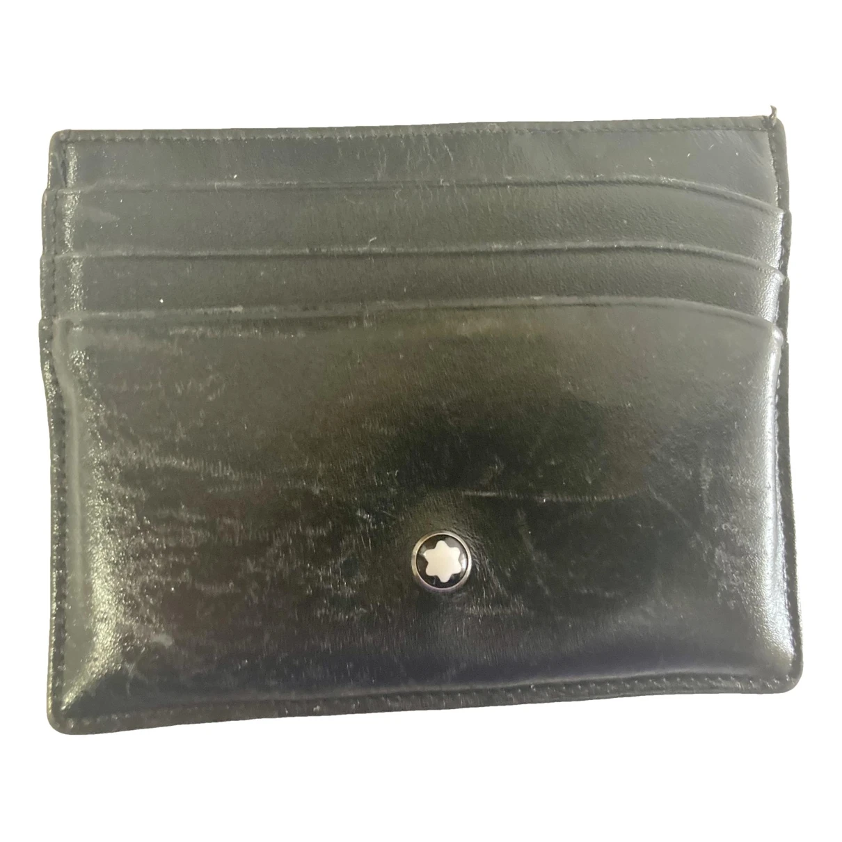 Pre-owned Montblanc Leather Small Bag In Black