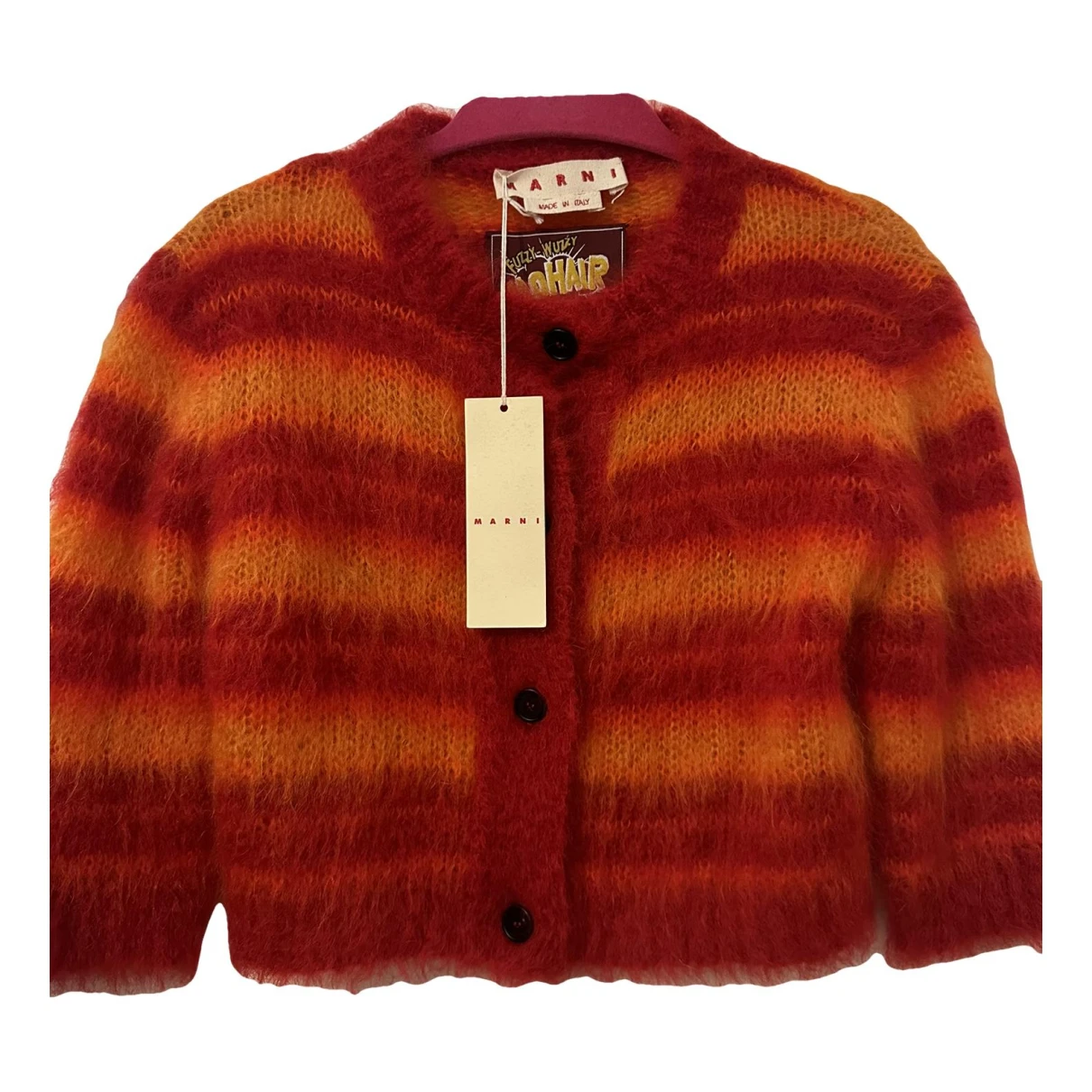 Pre-owned Marni Wool Cardigan In Multicolour