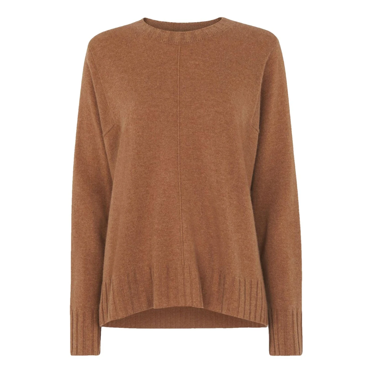 Pre-owned Whistles Cashmere Jumper In Camel