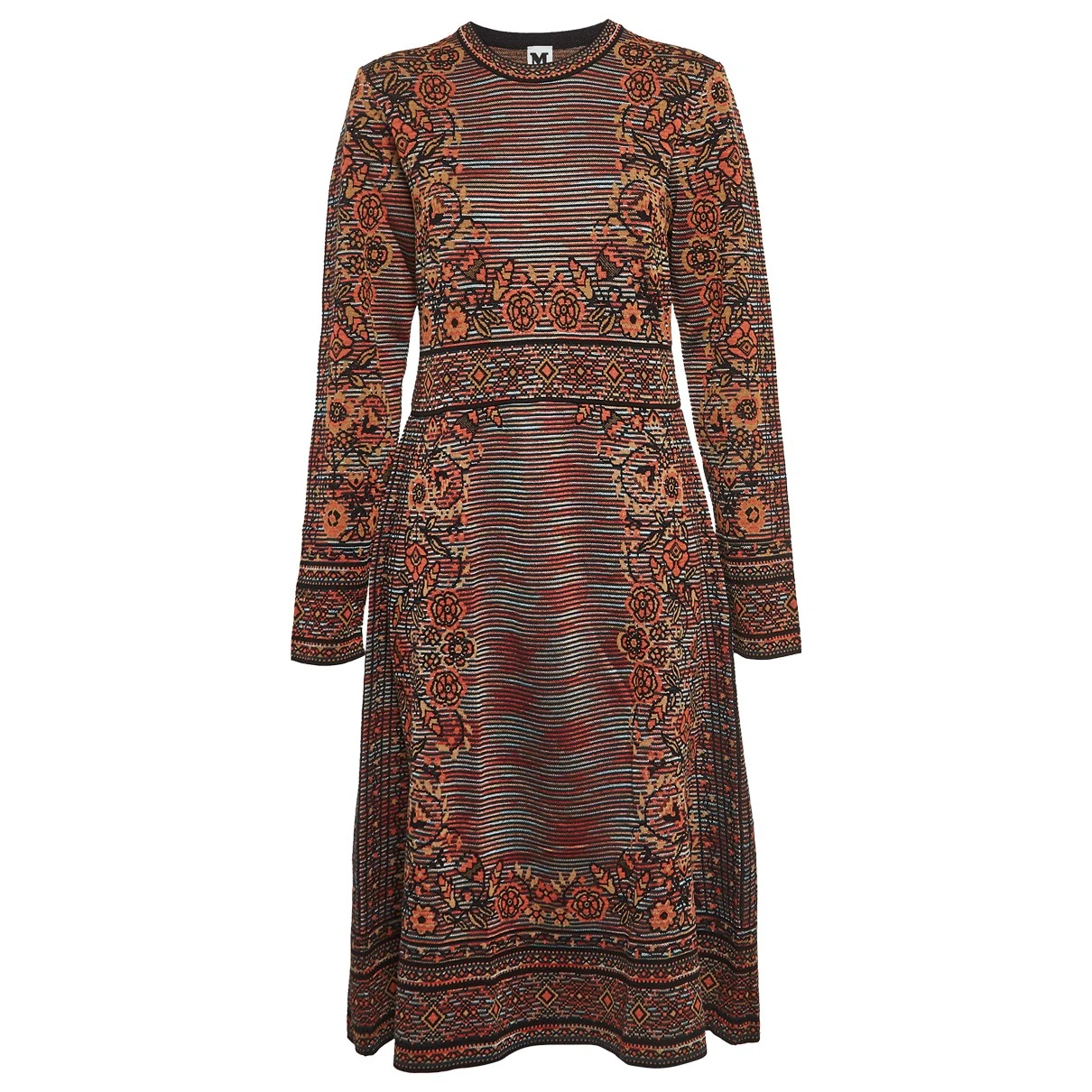 Pre-owned M Missoni Dress In Brown