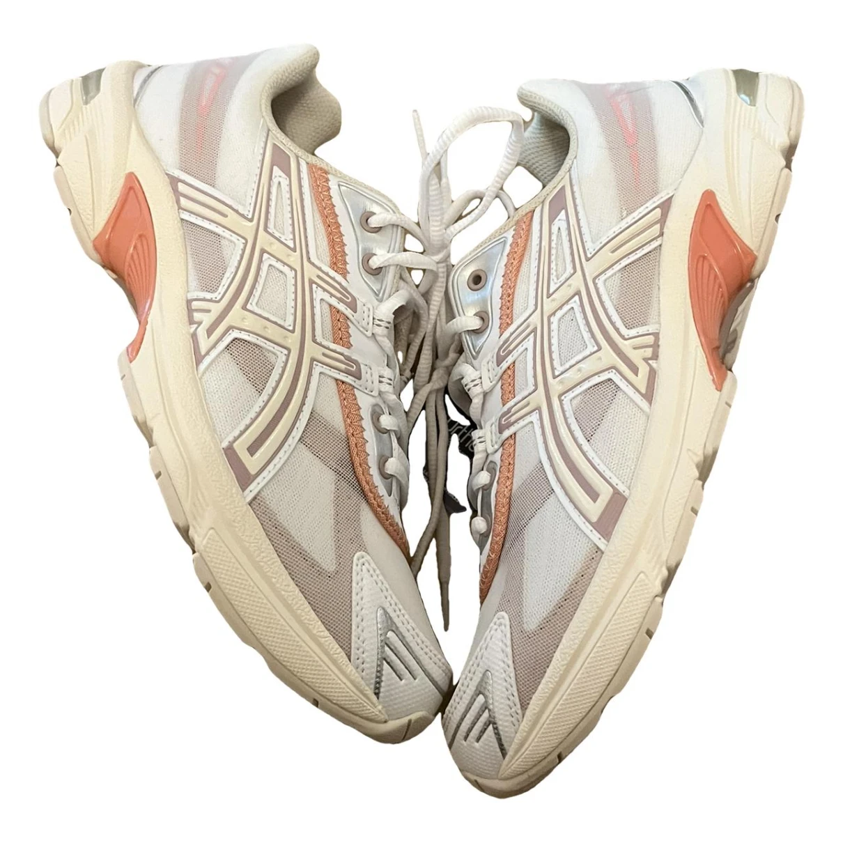 Pre-owned Asics Trainers In Beige