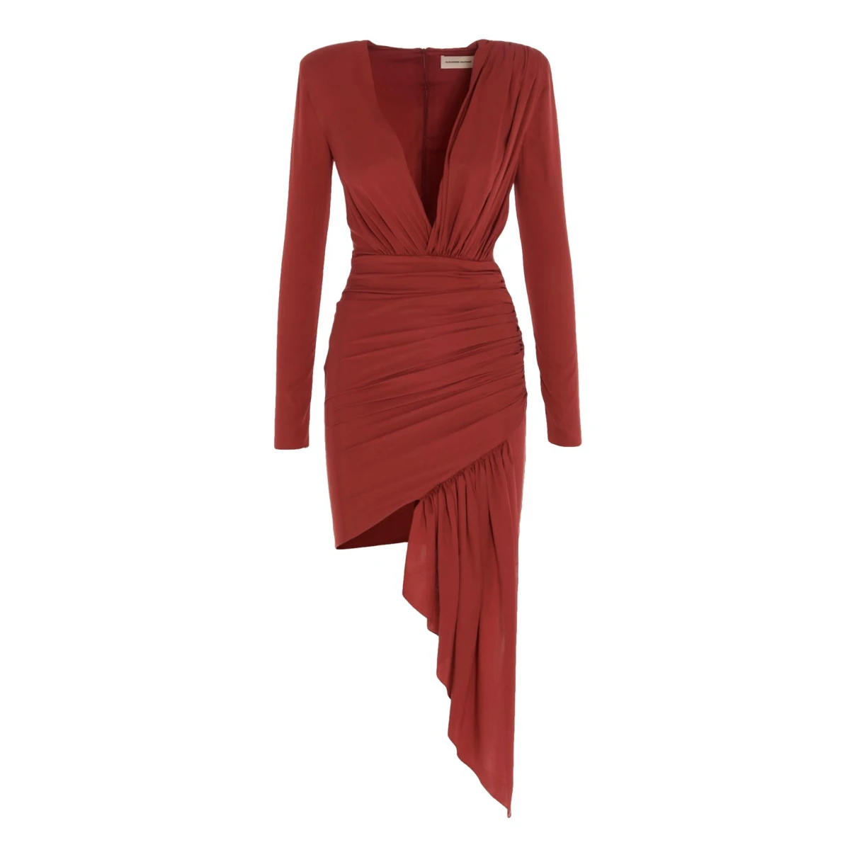 Pre-owned Alexandre Vauthier Silk Mini Dress In Red