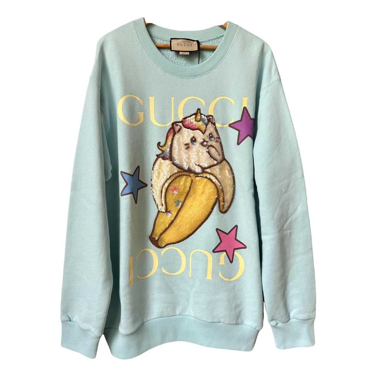 Pre-owned Gucci Sweatshirt In Turquoise