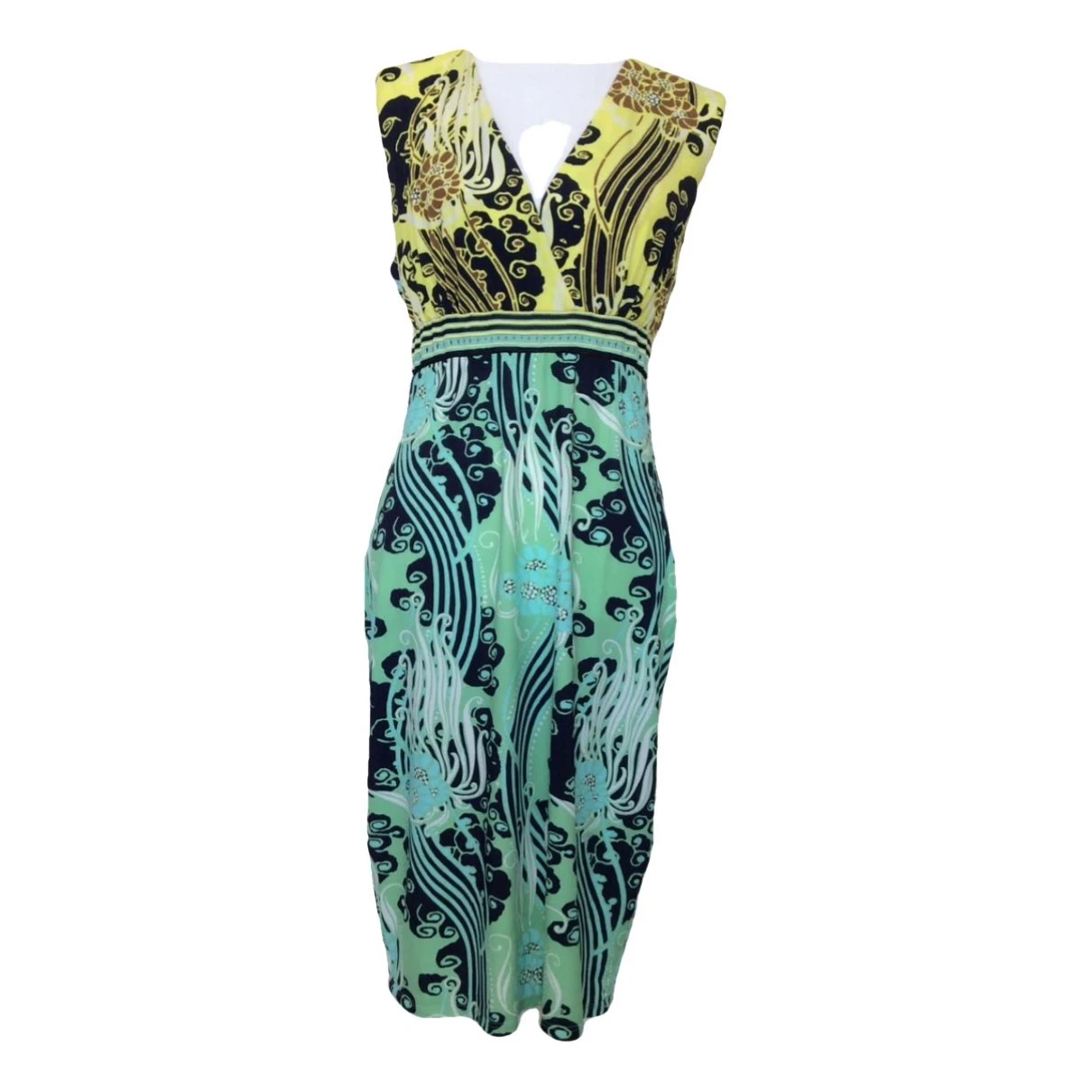 Pre-owned Roberto Cavalli Mid-length Dress In Green