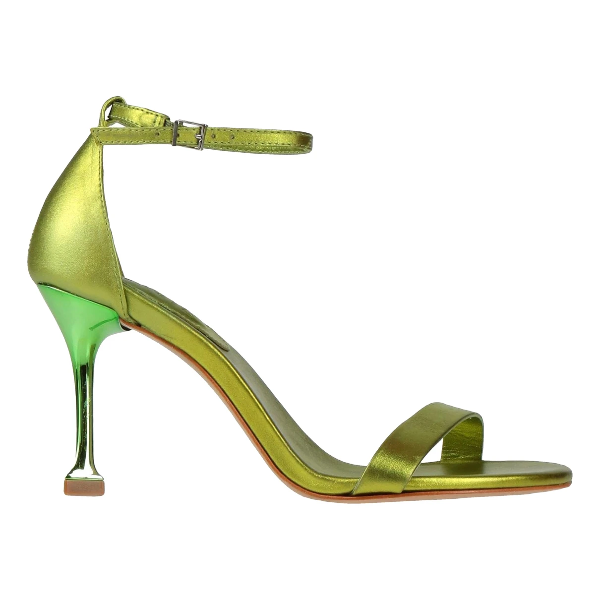 Pre-owned Schutz Leather Sandal In Green