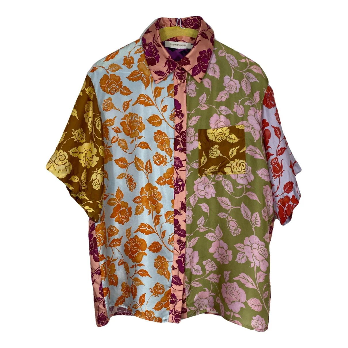 Pre-owned Zimmermann Silk Shirt In Multicolour