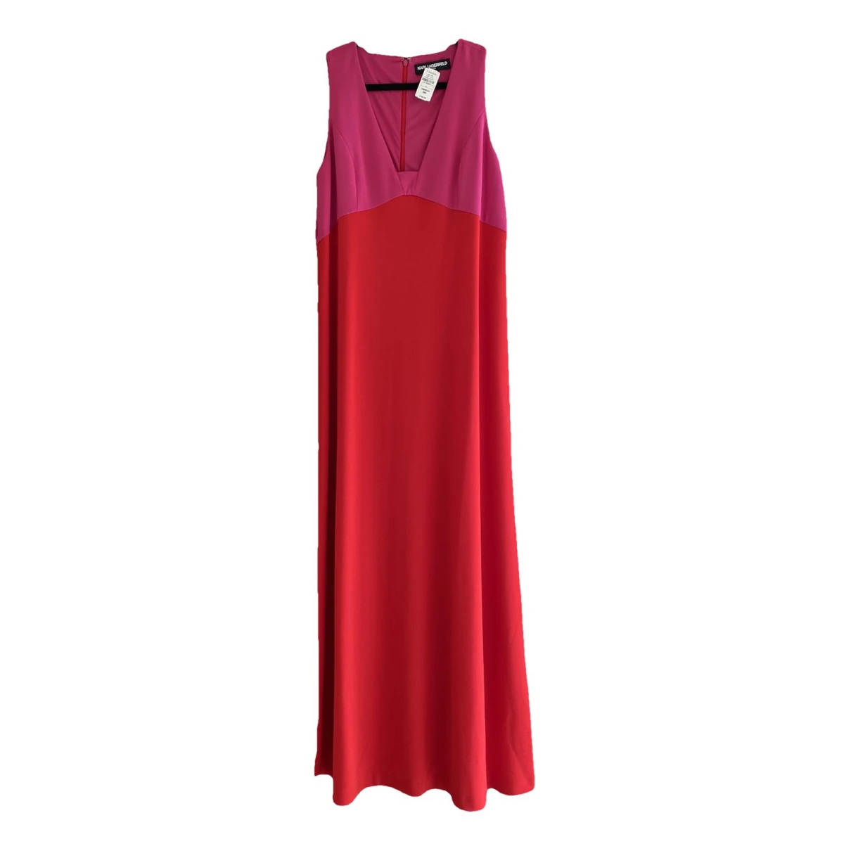Pre-owned Karl Lagerfeld Maxi Dress In Red