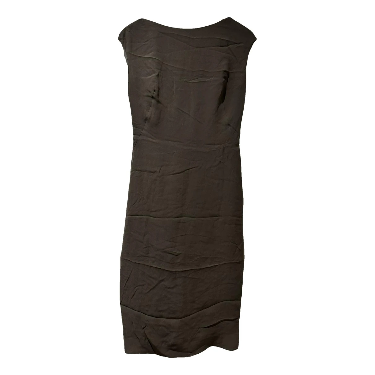 Pre-owned Giambattista Valli Silk Mid-length Dress In Grey