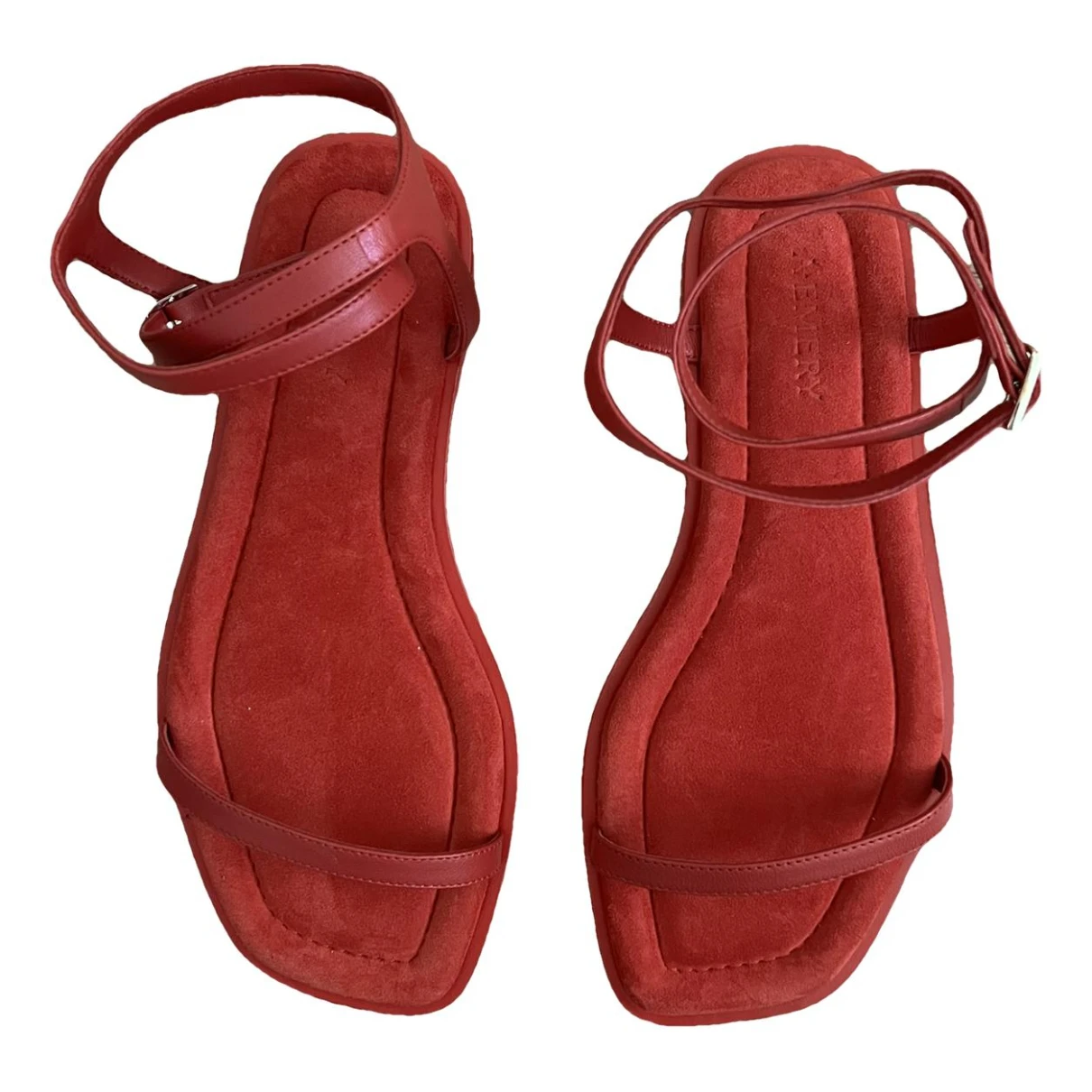 Pre-owned A.emery Leather Sandal In Red