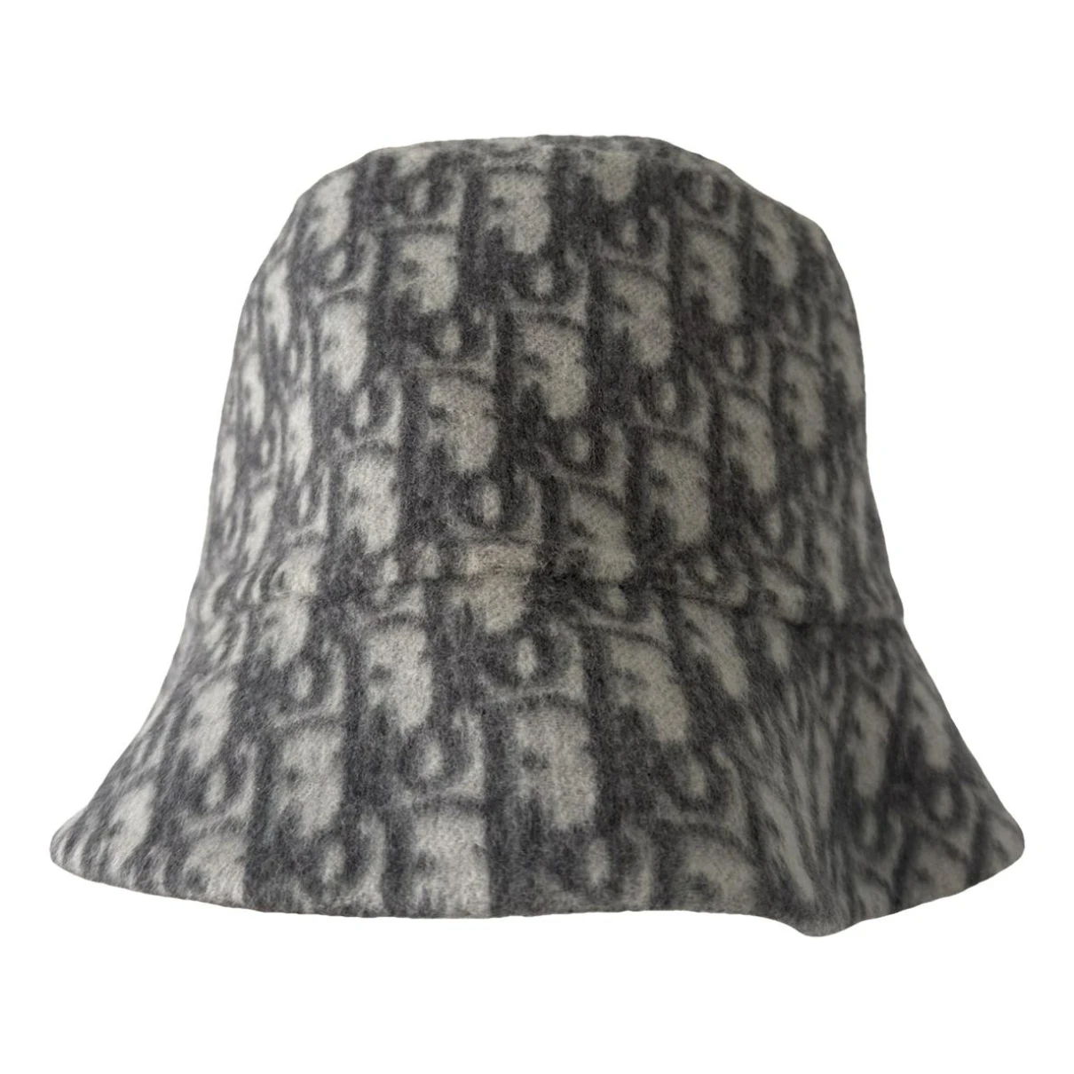 Pre-owned Dior Wool Hat In Grey