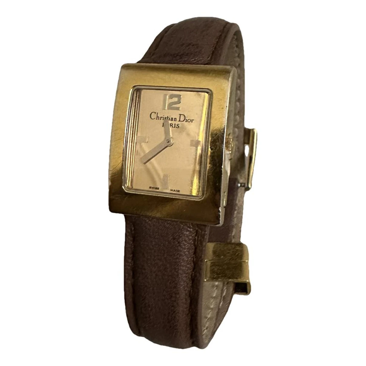 Pre-owned Dior Riva Watch In Brown