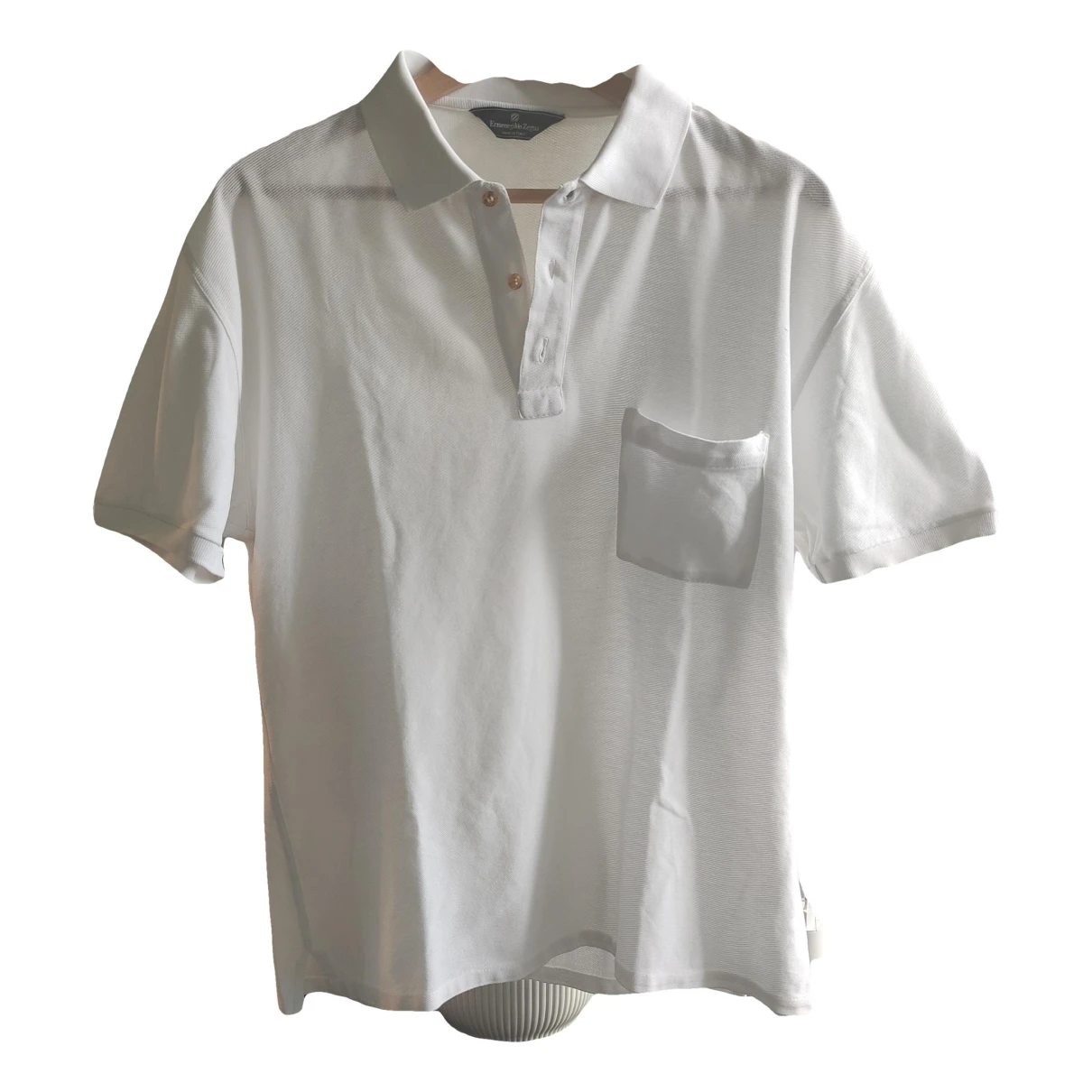 Pre-owned Ermenegildo Zegna Polo Shirt In White