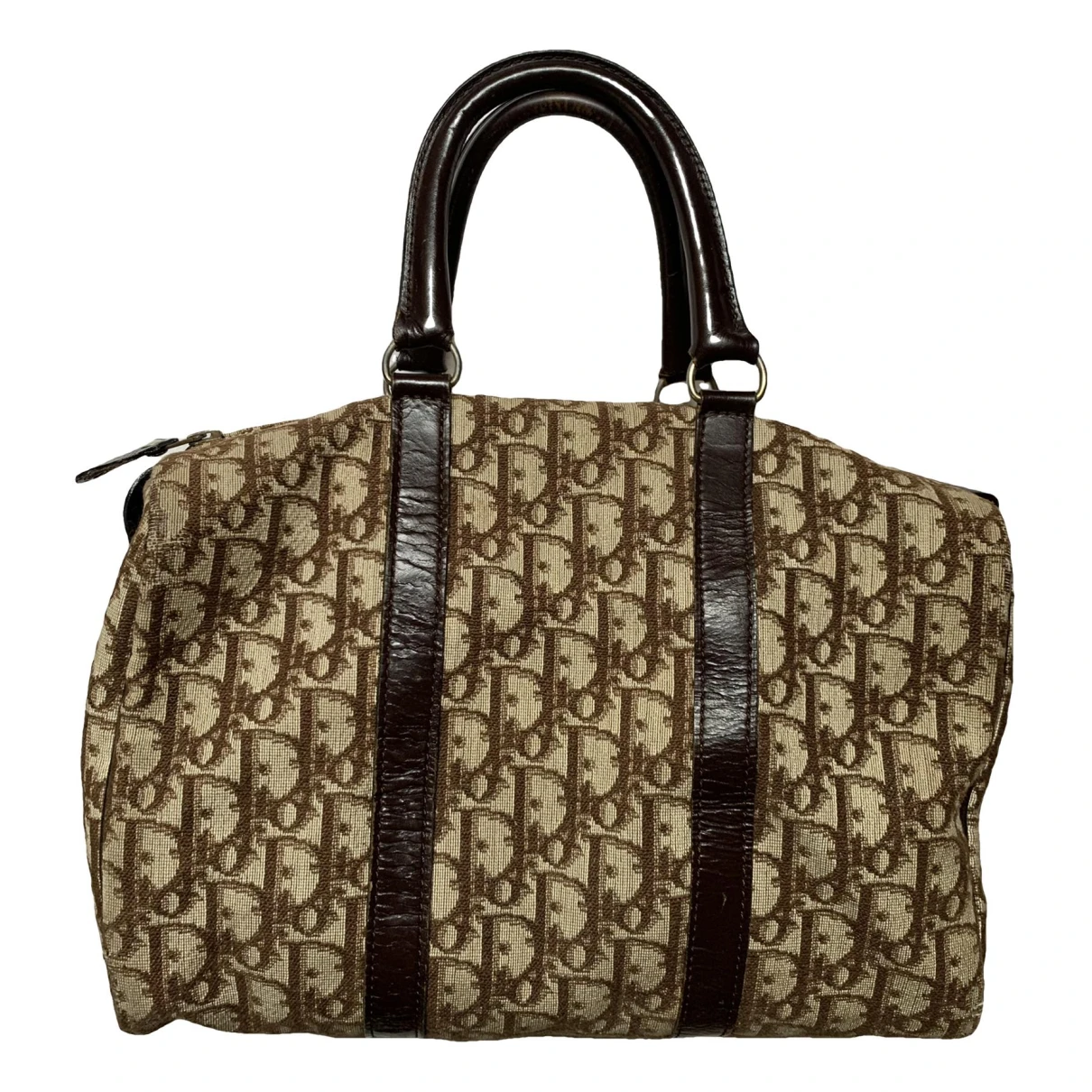 Pre-owned Dior Cloth Handbag In Brown