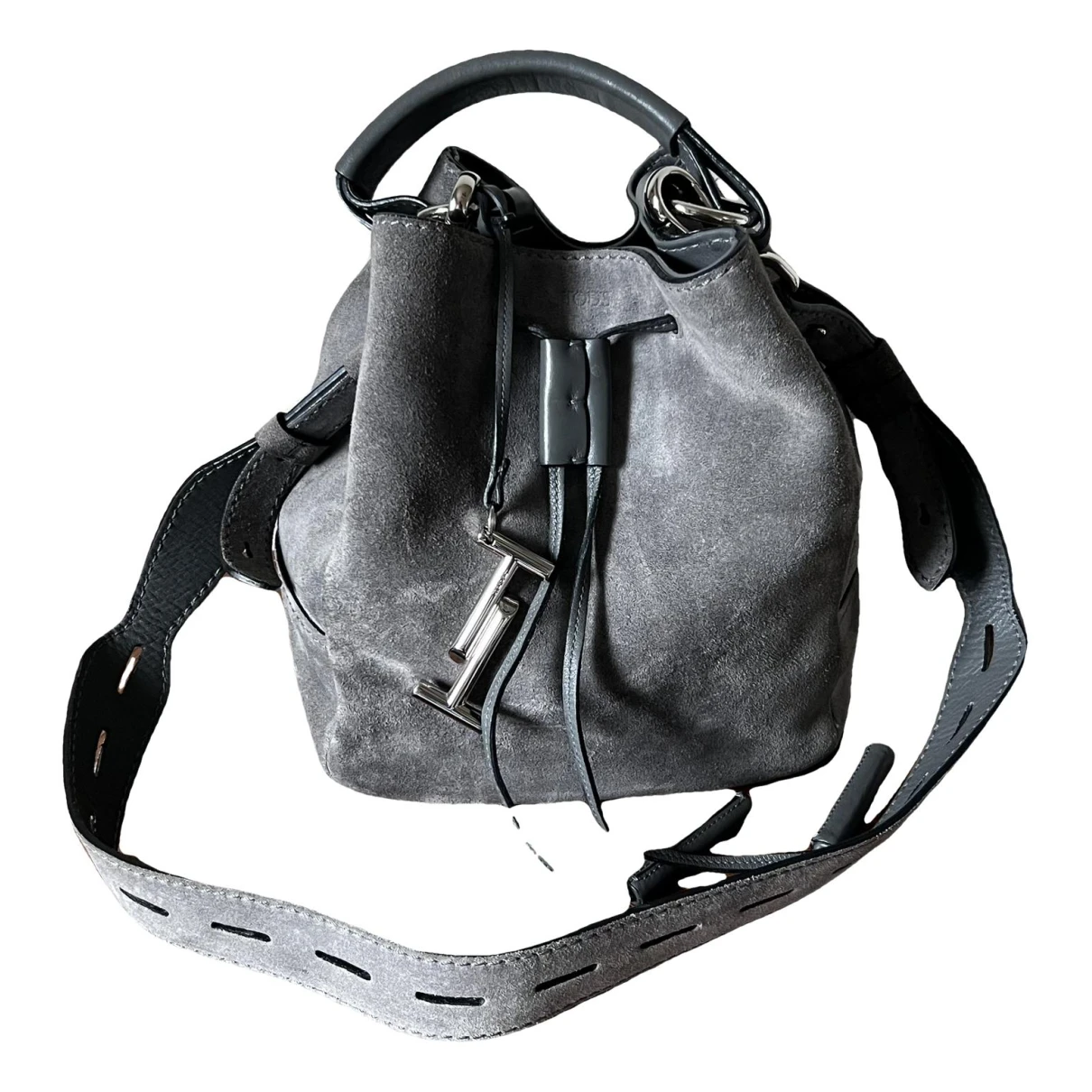 Pre-owned Tod's Crossbody Bag In Grey