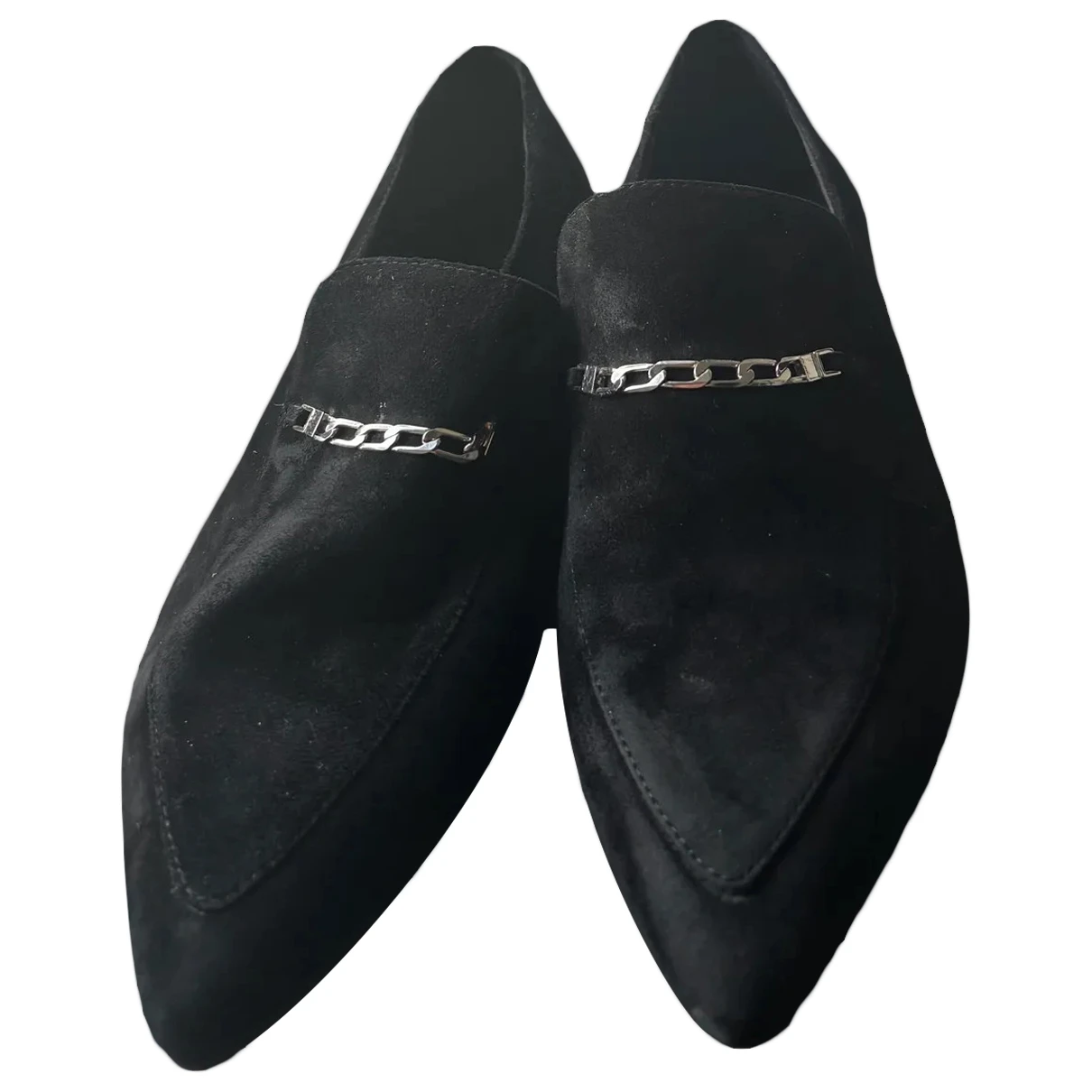 Pre-owned Vagabond Flats In Black