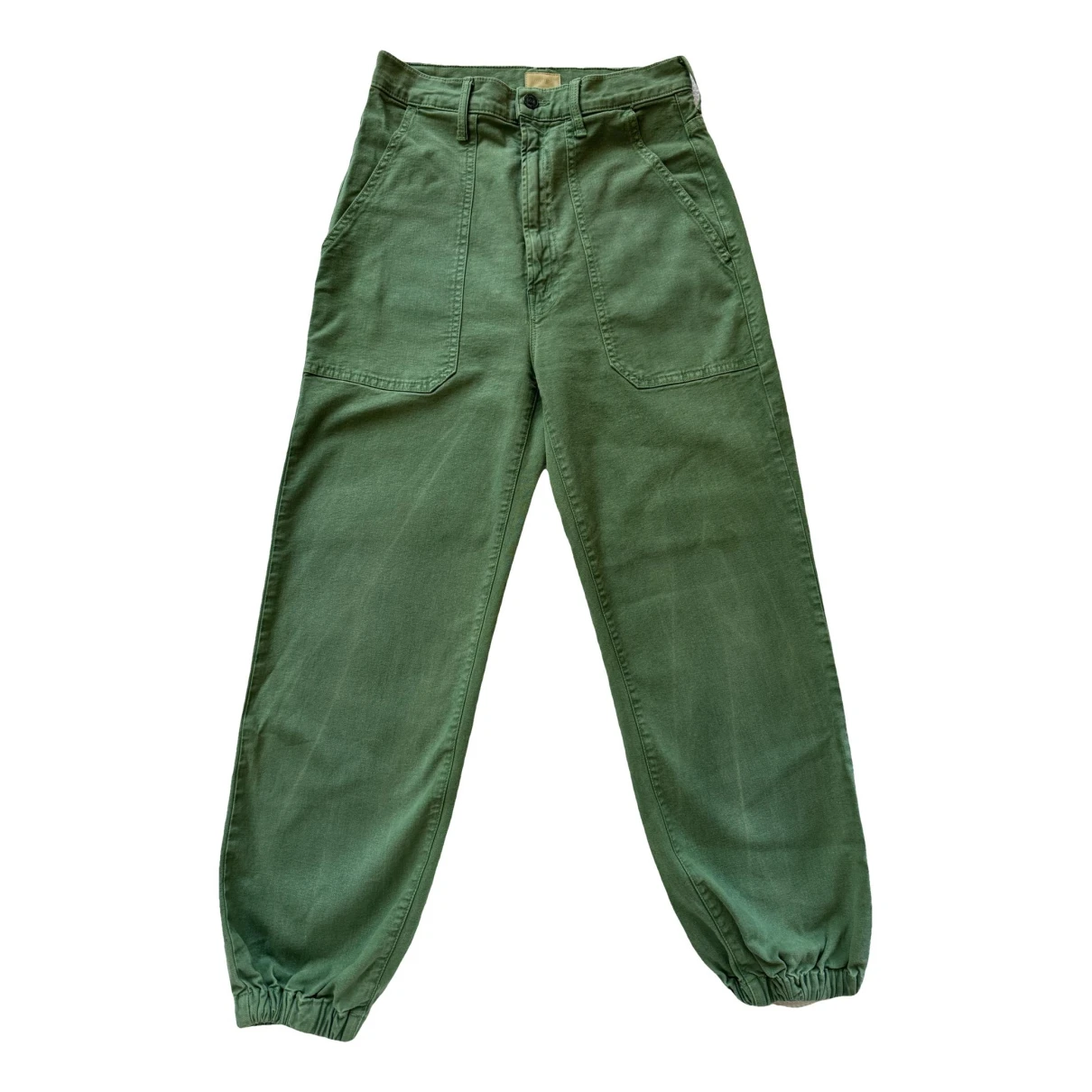 Pre-owned Mother Mtrousers In Green