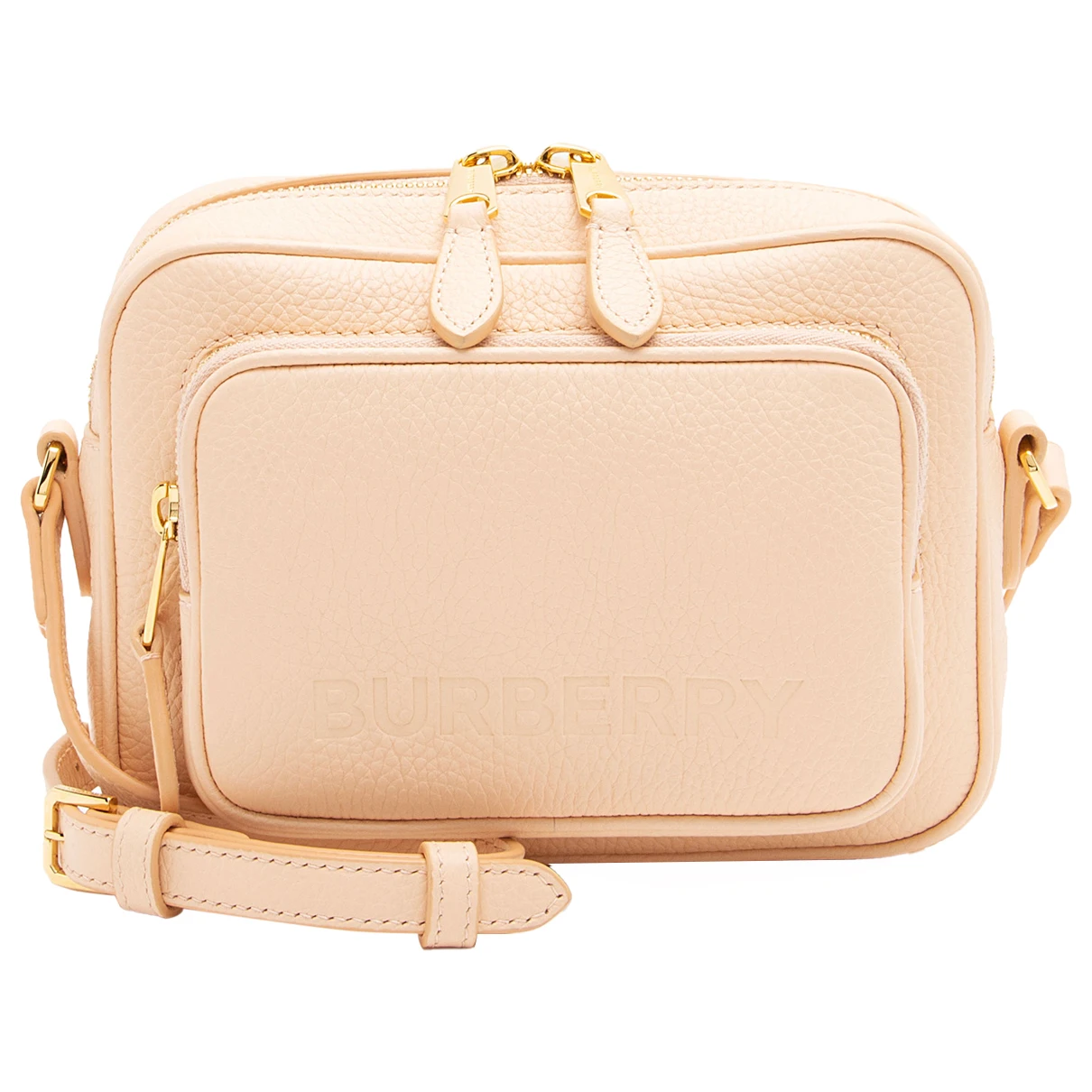 Pre-owned Burberry Leather Crossbody Bag In Pink