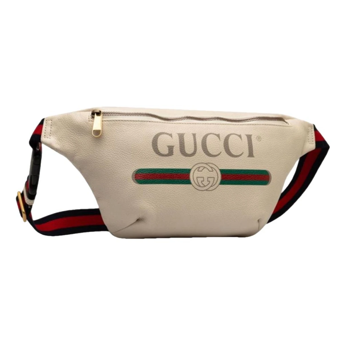 Pre-owned Gucci Leather Purse In White