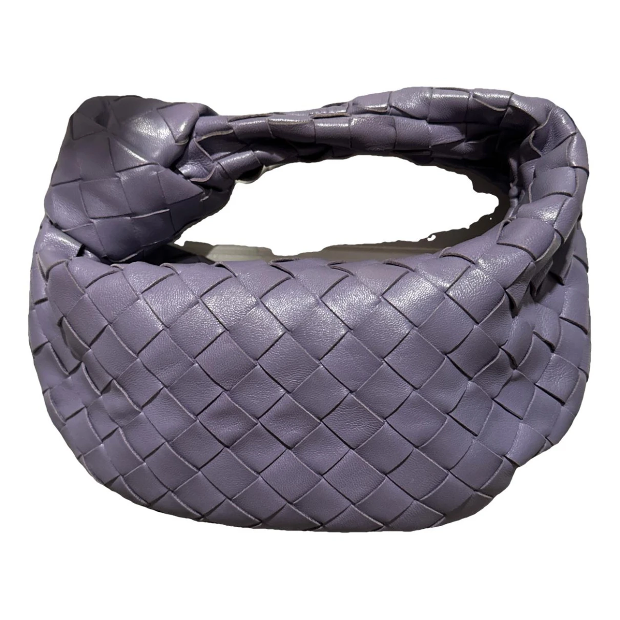 Pre-owned Bottega Veneta Jodie Leather Handbag In Purple