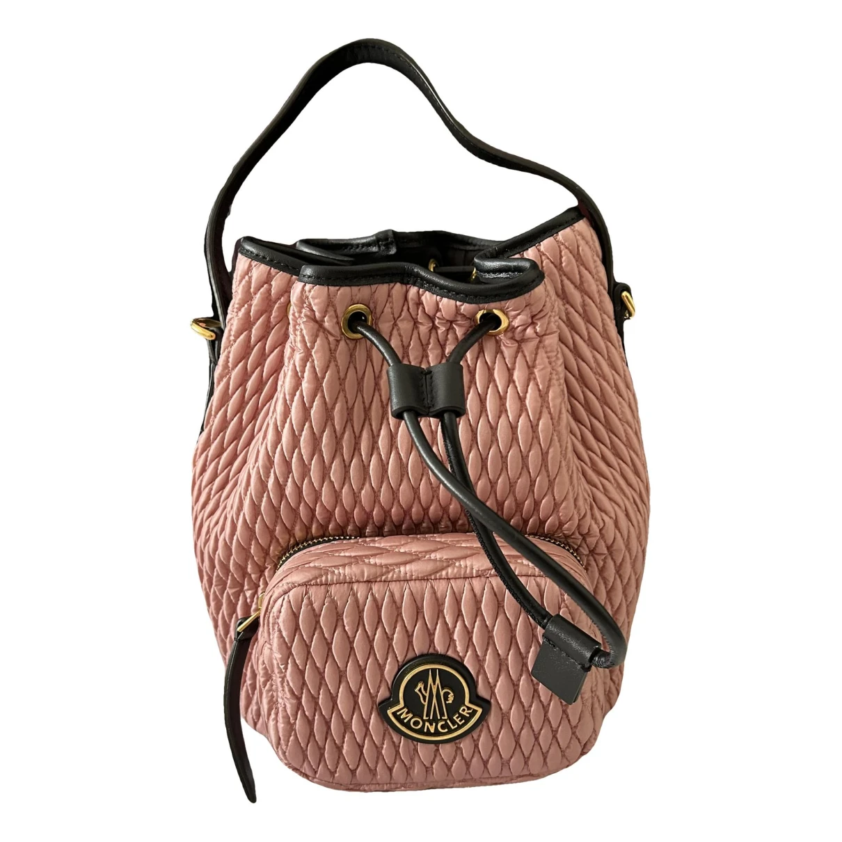 Pre-owned Moncler Cloth Handbag In Pink