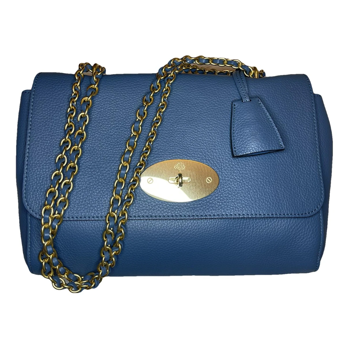 Pre-owned Mulberry Lily Leather Handbag In Blue