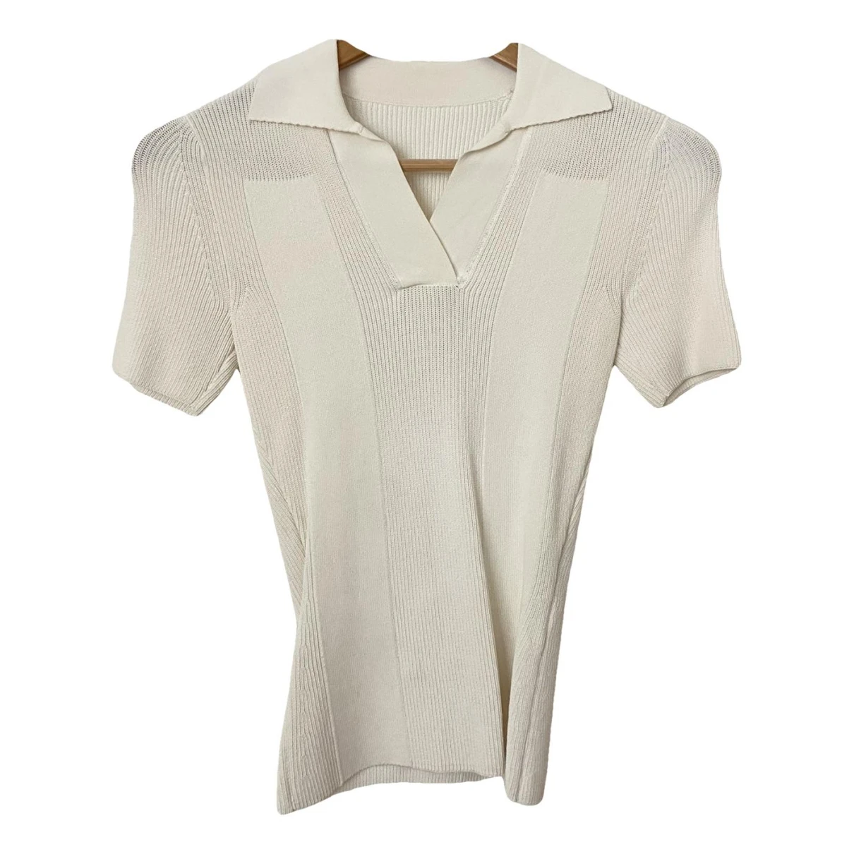Pre-owned Jacquemus La Maille Pablo Blouse In White