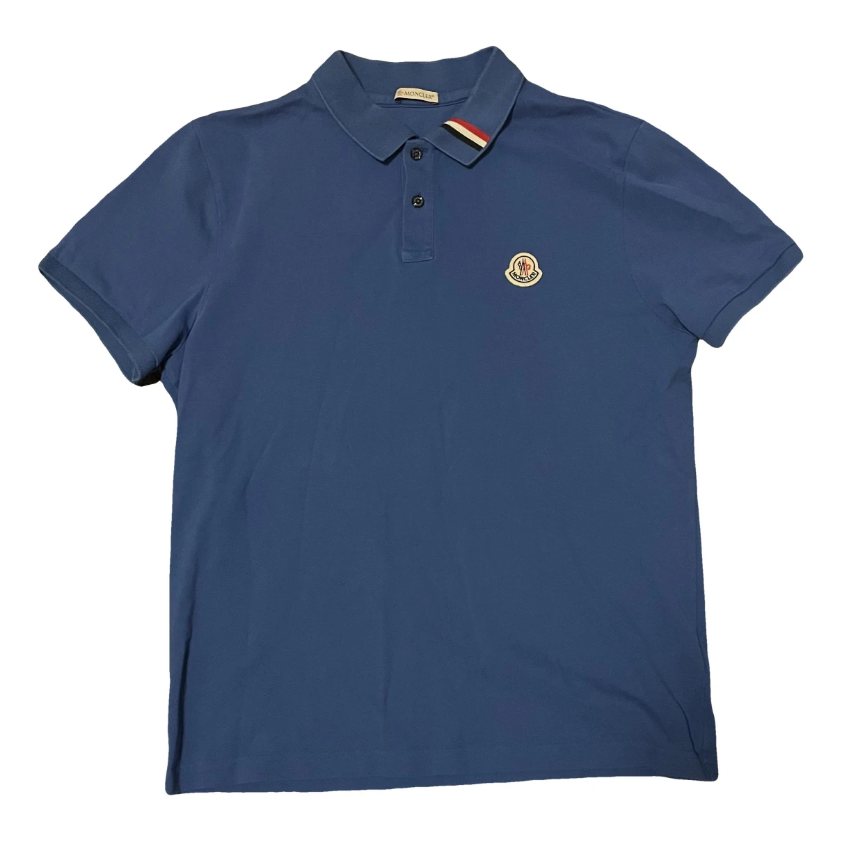 Pre-owned Moncler Polo Shirt In Blue