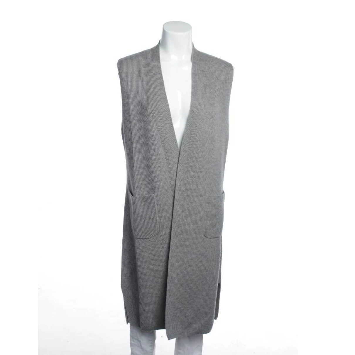 Pre-owned Max Mara Wool Vest In Grey