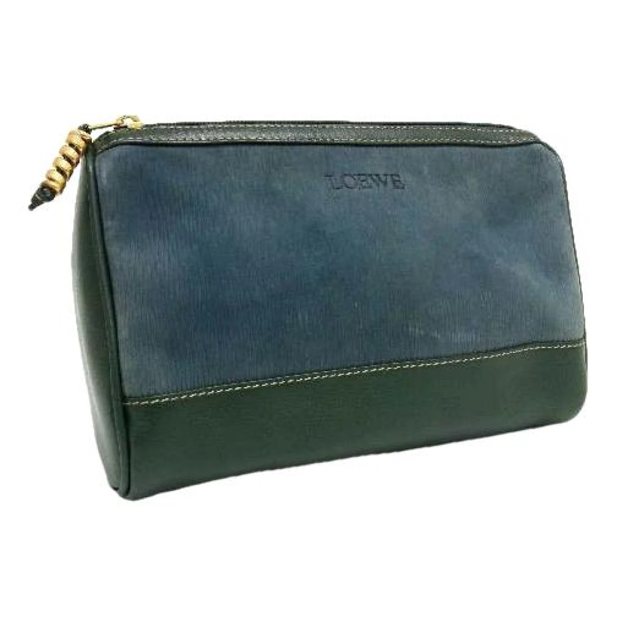 Pre-owned Loewe Leather Clutch Bag In Multicolour