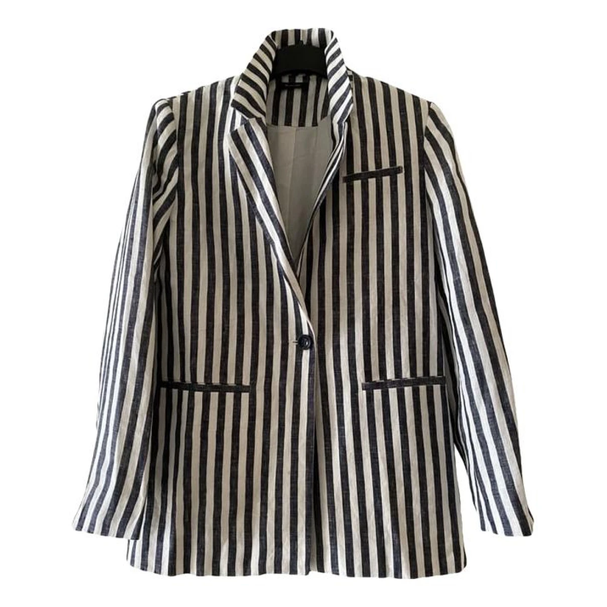 Pre-owned Massimo Dutti Linen Blazer In Other