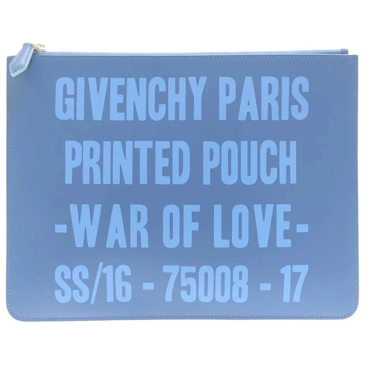 Pre-owned Givenchy Leather Clutch Bag In Blue