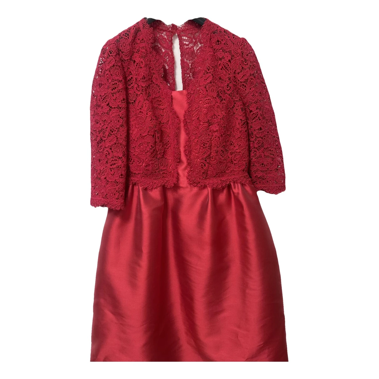 Pre-owned Luisa Spagnoli Silk Mid-length Dress In Red