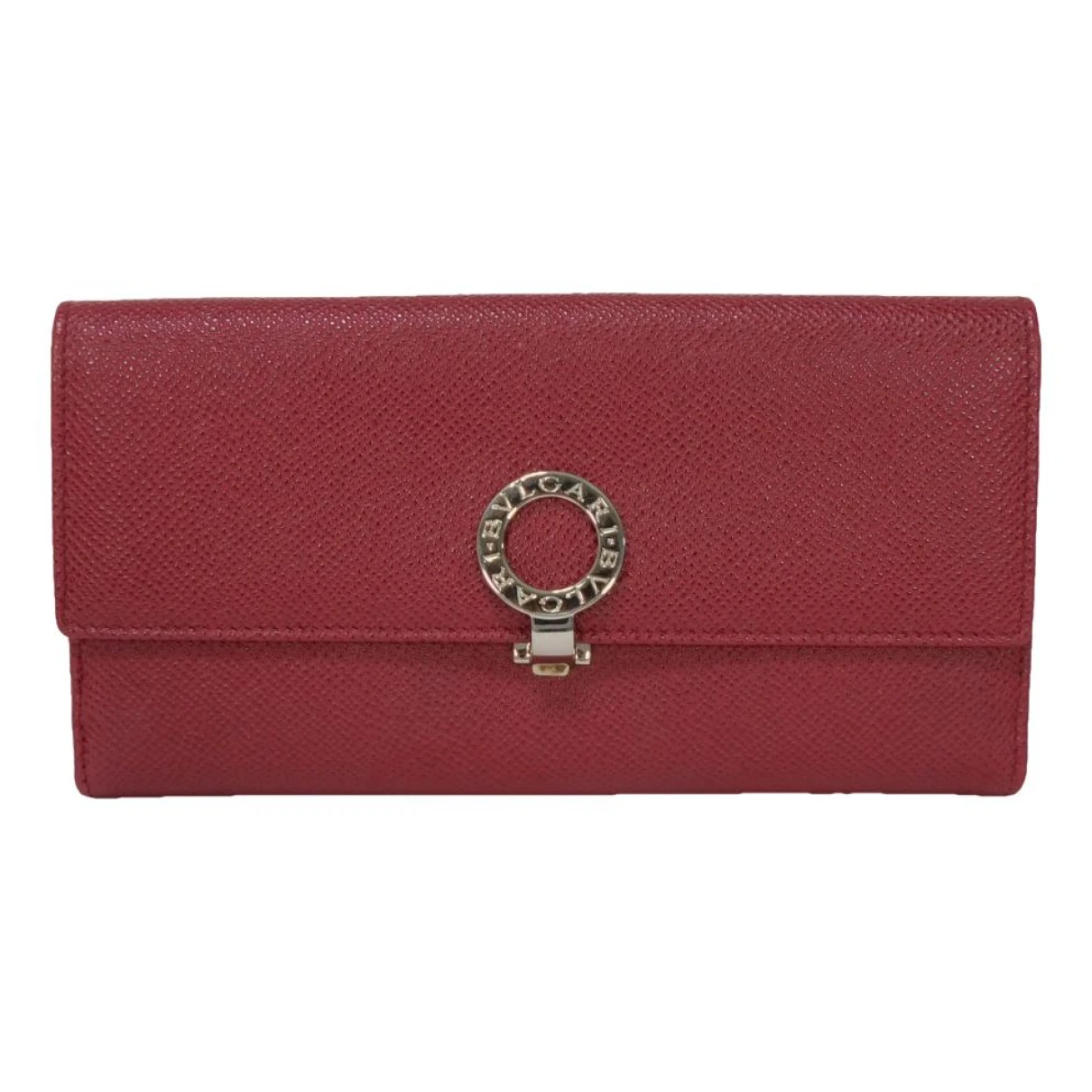 Pre-owned Bvlgari Leather Purse In Red