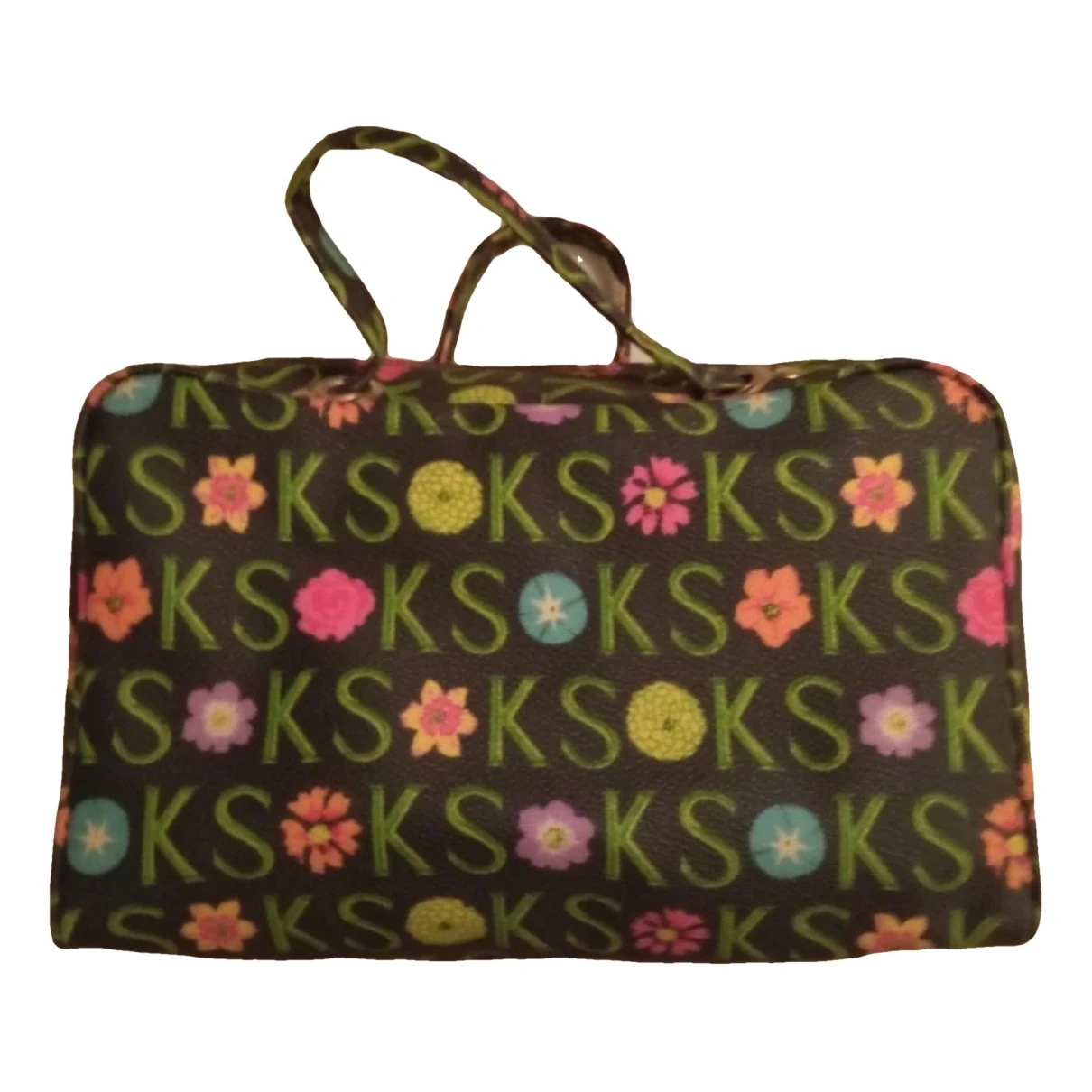 Pre-owned Ken Scott Vegan Leather Handbag In Multicolour