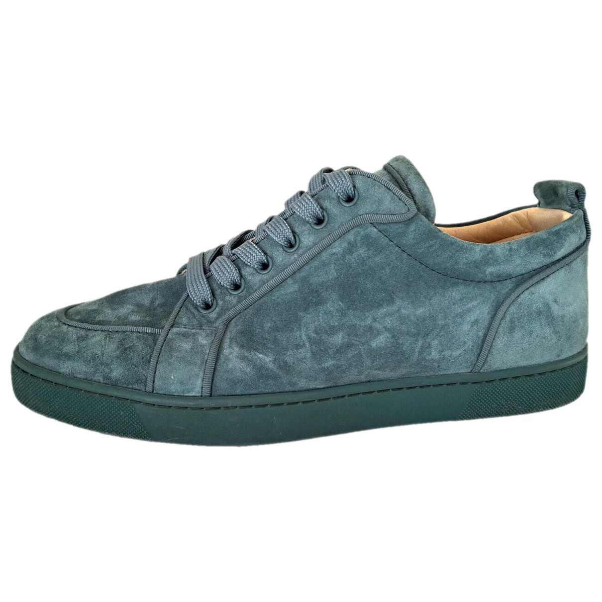 Pre-owned Christian Louboutin Rantulow Low Trainers In Green