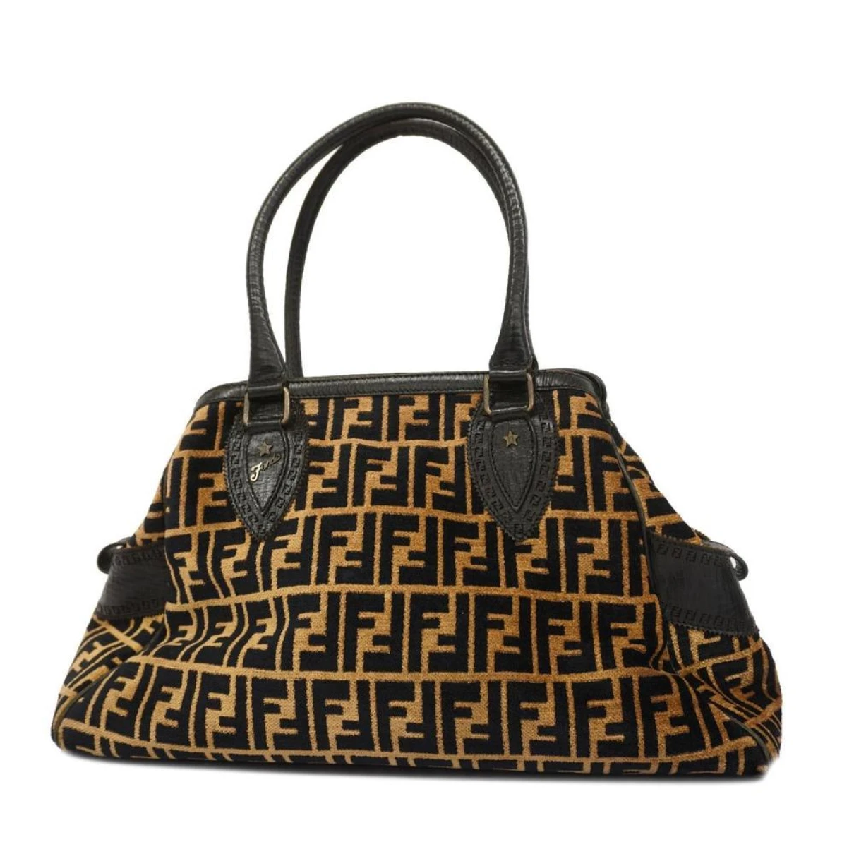 Pre-owned Fendi Leather Tote In Black