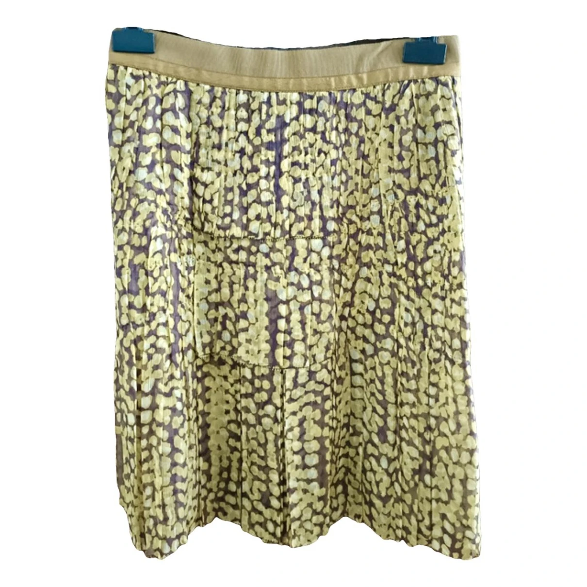 Pre-owned Louis Vuitton Silk Skirt In Yellow