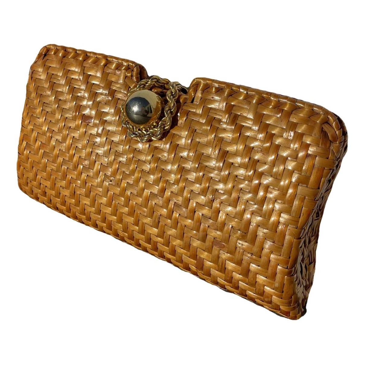 Pre-owned Rodo Clutch Bag In Yellow