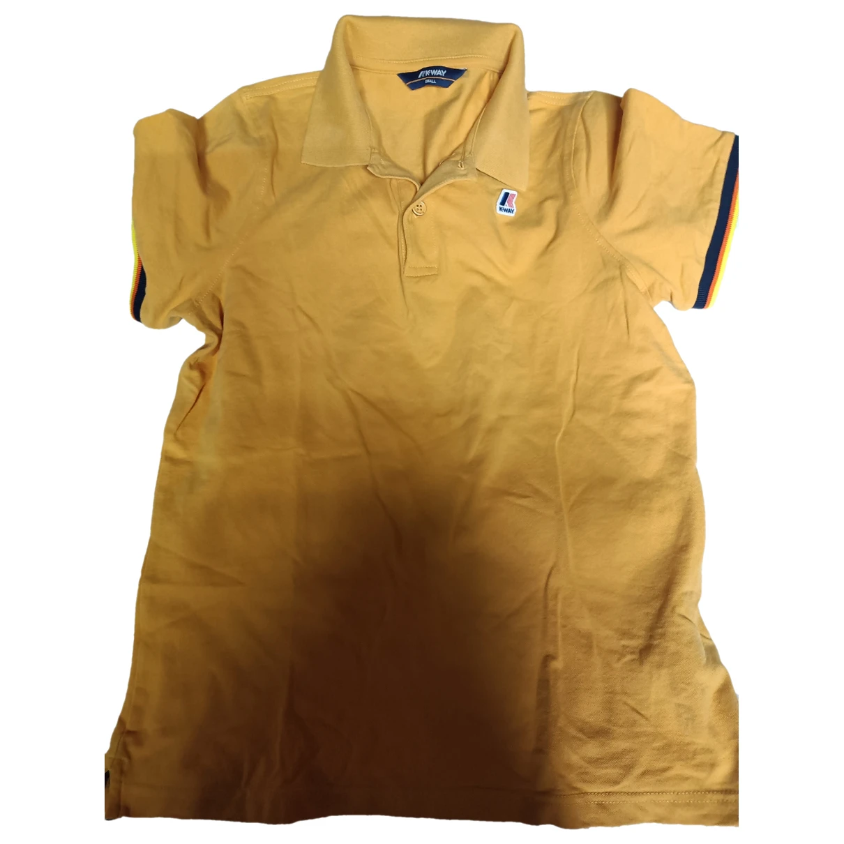 Pre-owned K-way Polo Shirt In Camel