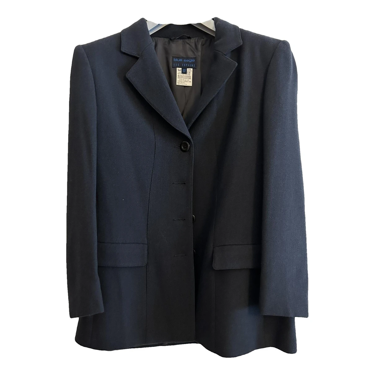Pre-owned Les Copains Wool Suit Jacket In Blue