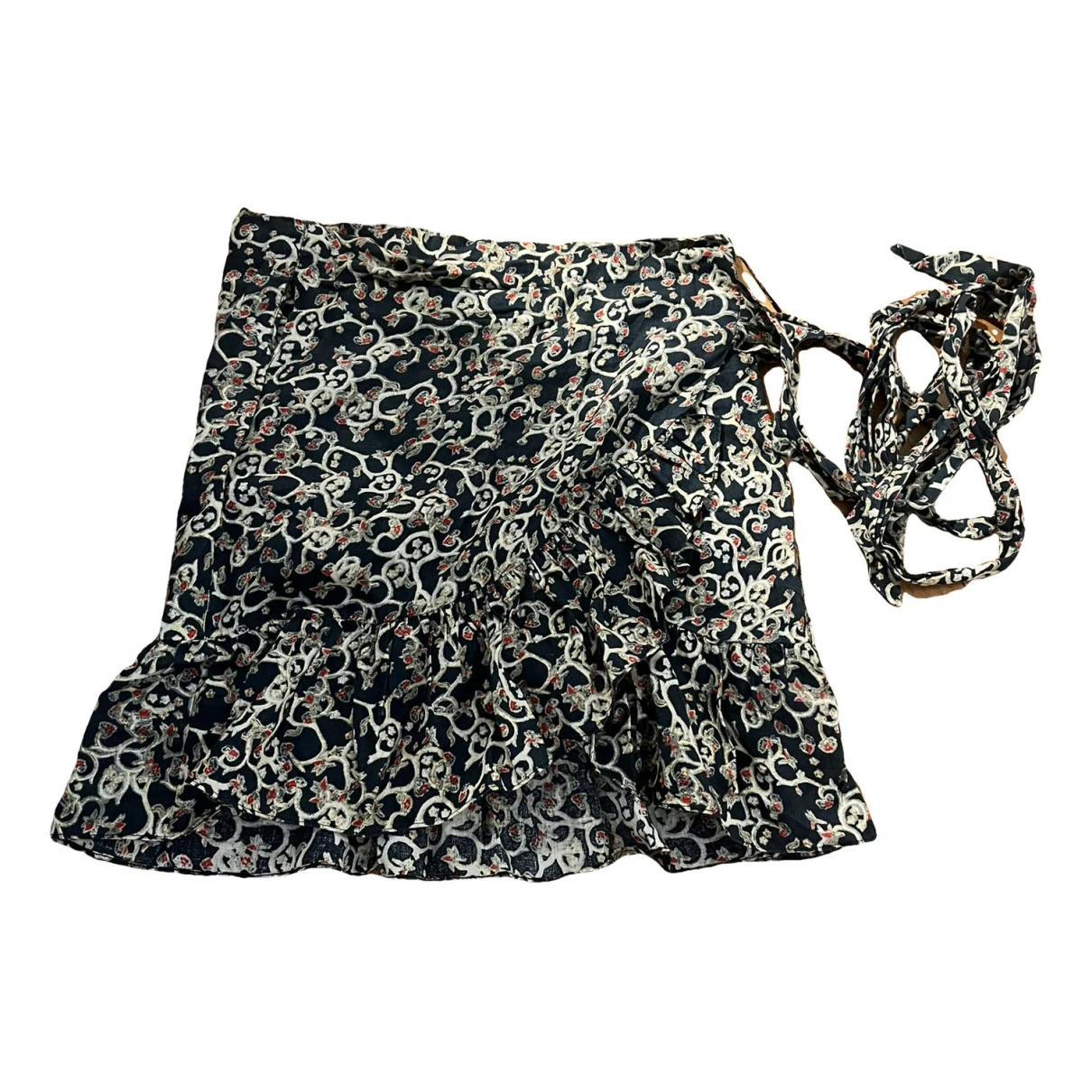 Pre-owned Isabel Marant Étoile Linen Mini Skirt In Multicolour