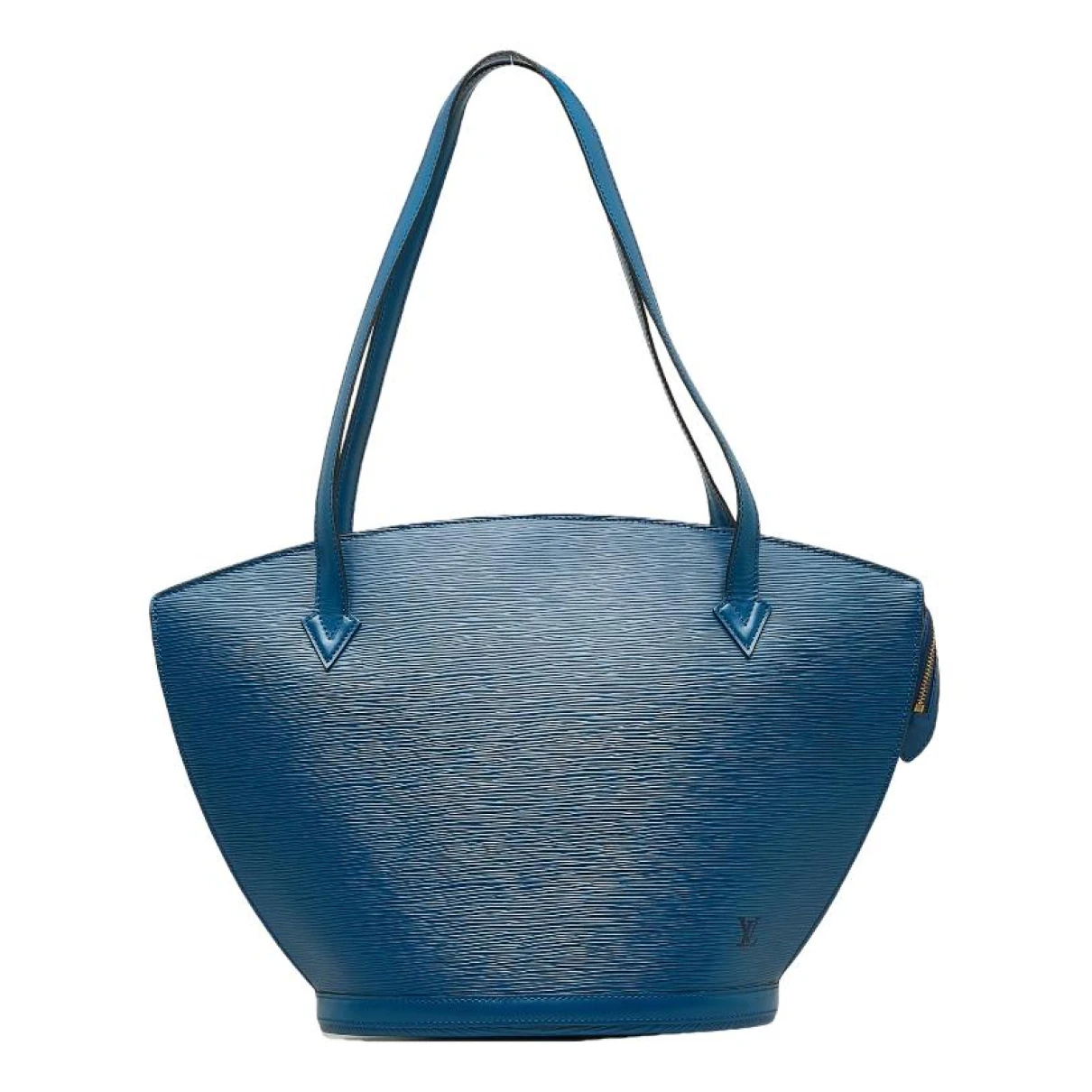 Pre-owned Louis Vuitton Saint Jacques Leather Tote In Blue
