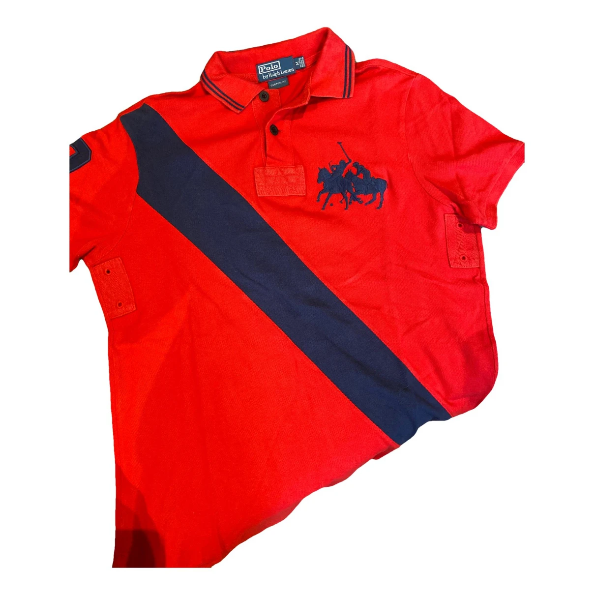 Pre-owned Polo Ralph Lauren Polo Ajustã© Manches Courtes Polo Shirt In Red